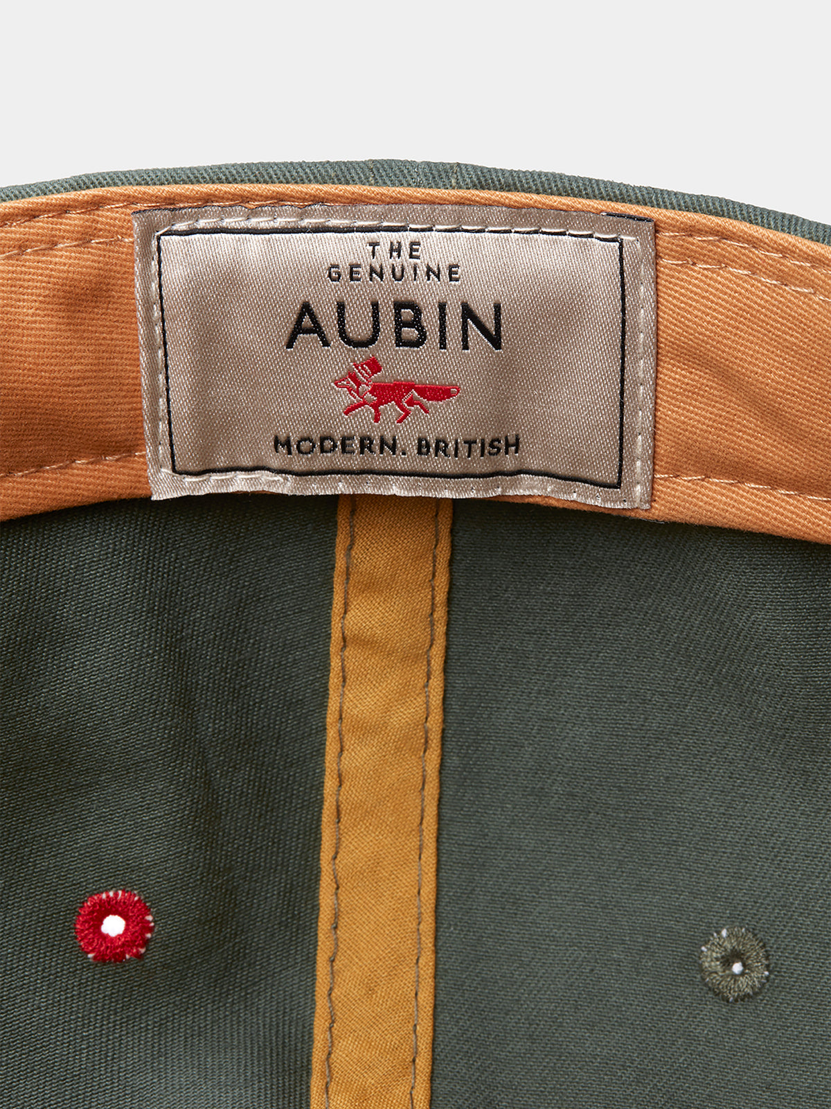 Aubin Khaki Fox Arnside Washed Twill Cap | Hats