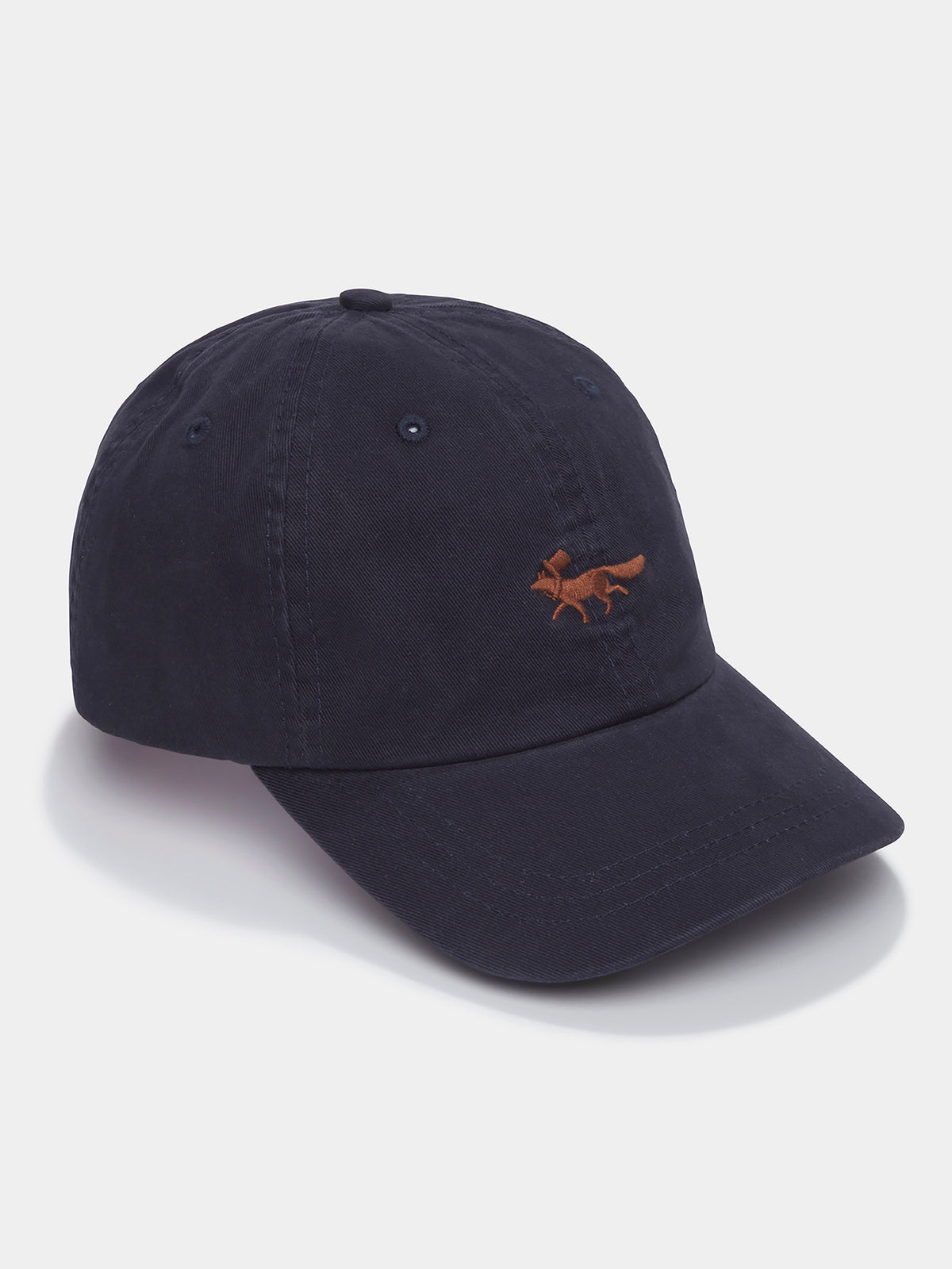 Aubin Navy Fox Arnside Washed Twill Cap | Hats