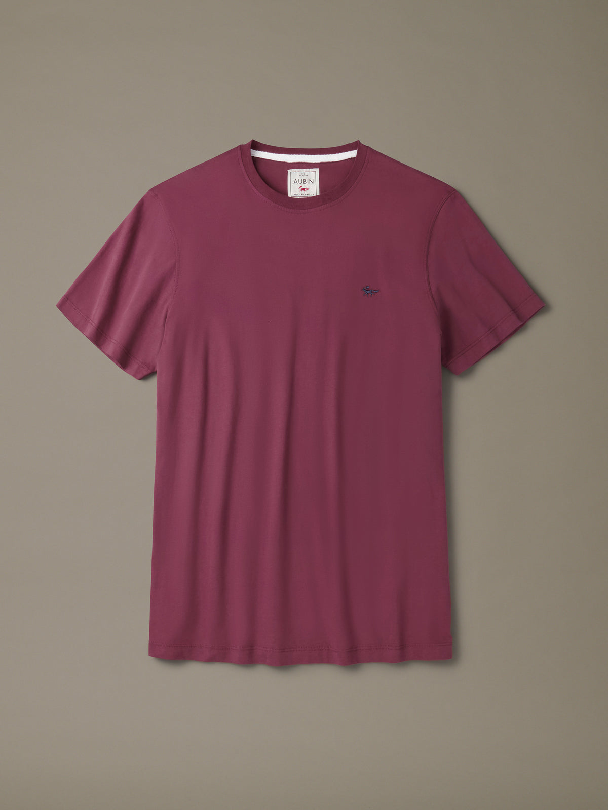 Aubin Oxblood Aubin Organic Cotton T-Shirt | Classic Tee