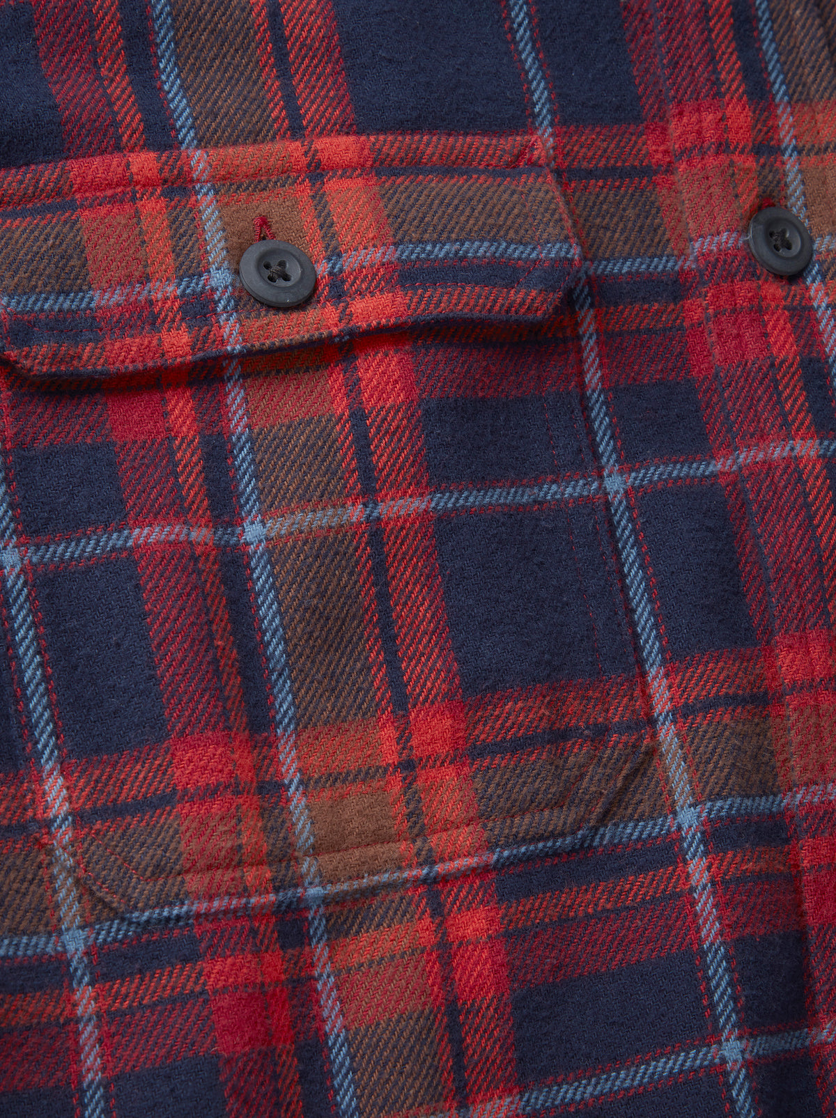 Aubin Blue Check Crowle Flannel Check Shirt | Checked Shirt
