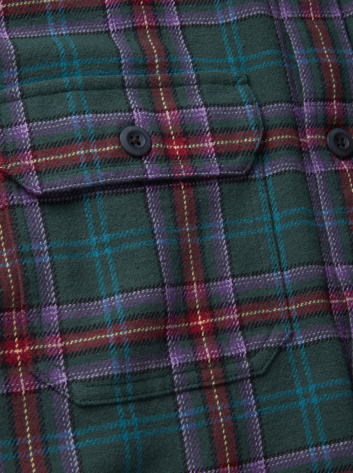 Aubin Green Check Crowle Flannel Check Shirt | Checked Shirt