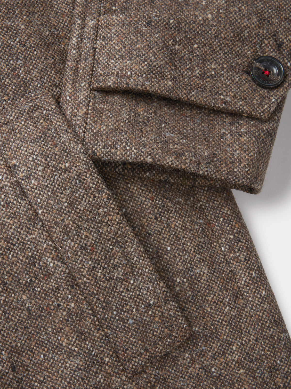 Aubin Brown Donegal Glenties Wool Overcoat | Overcoat