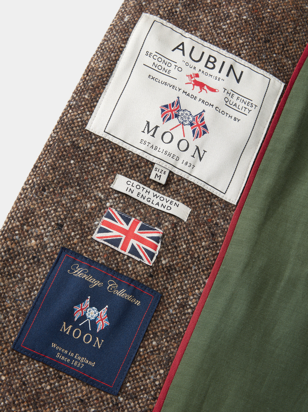 Aubin Brown Donegal Glenties Wool Overcoat | Overcoat