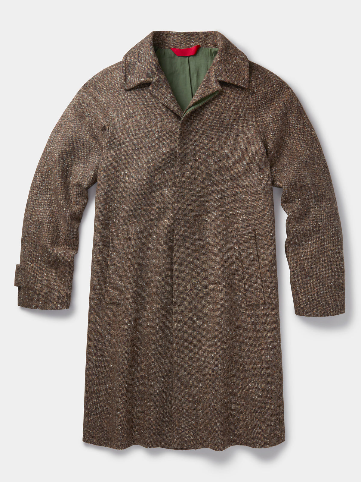 Aubin Brown Donegal Glenties Wool Overcoat | Overcoat