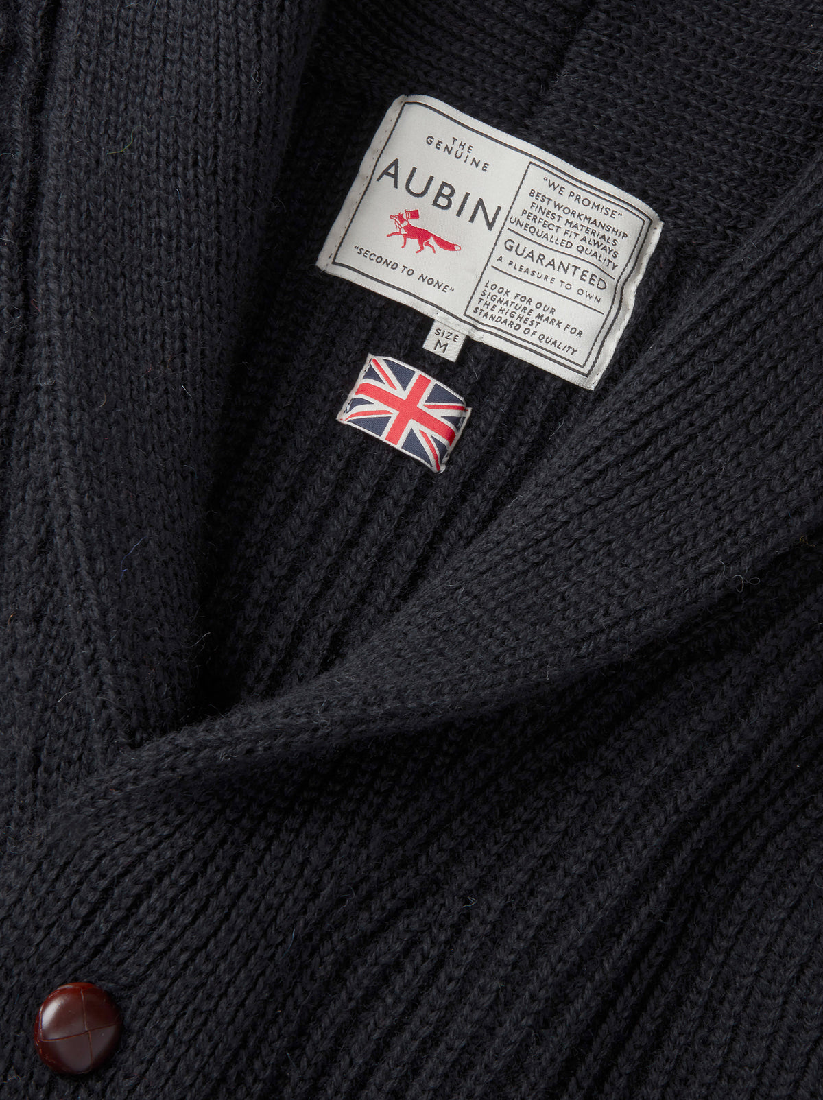 Aubin Black Earl Shawl Collar Cardigan | Cardigan