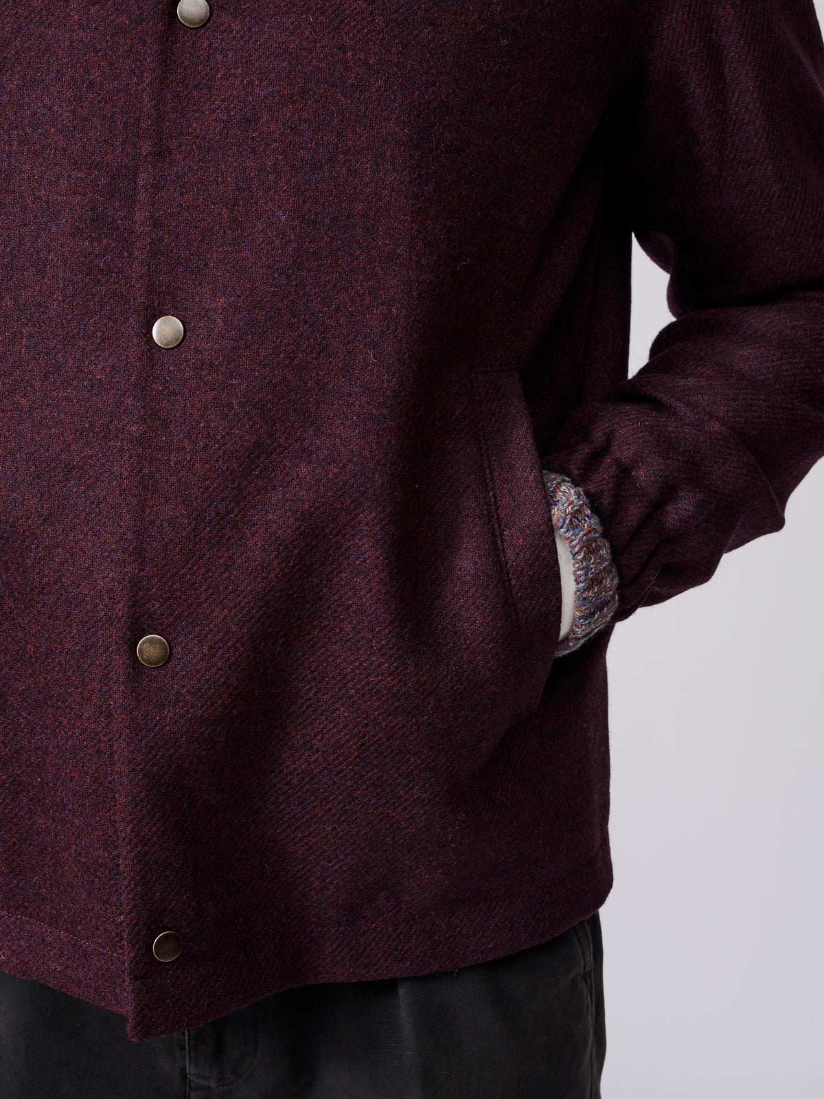Aubin Purple Corby Shetland Wool Jacket | Wool Jacket
