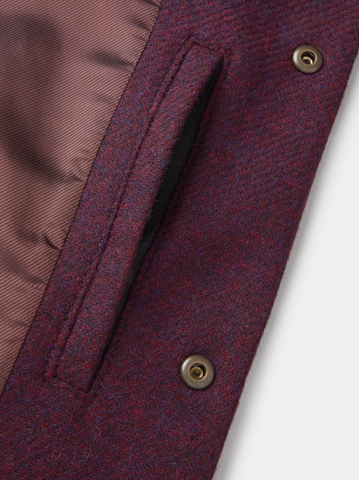 Aubin Purple Corby Shetland Wool Jacket | Wool Jacket