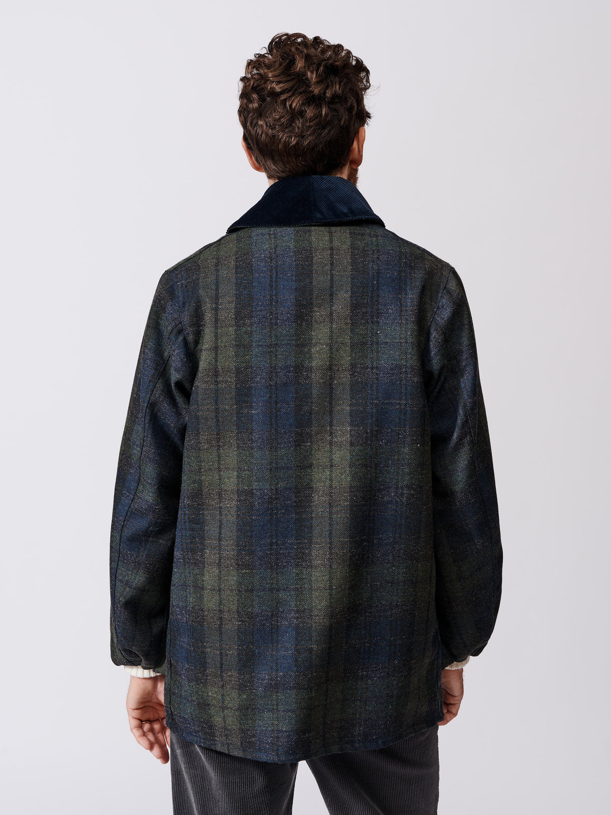 Aubin Check Caenby Jacket in collab with Yarmouth Oilskins | Wool Jacket