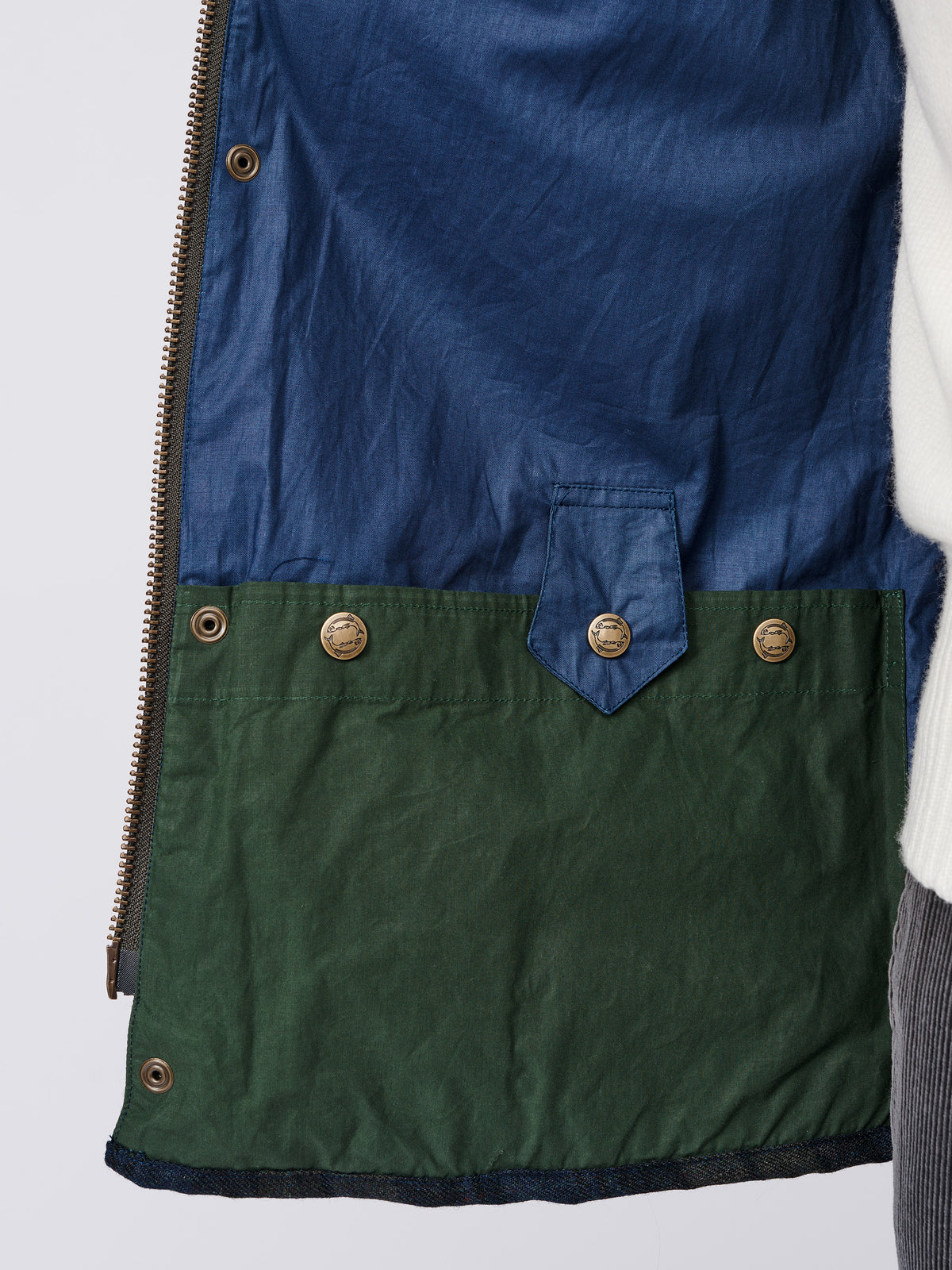Aubin Check Caenby Jacket in collab with Yarmouth Oilskins | Wool Jacket
