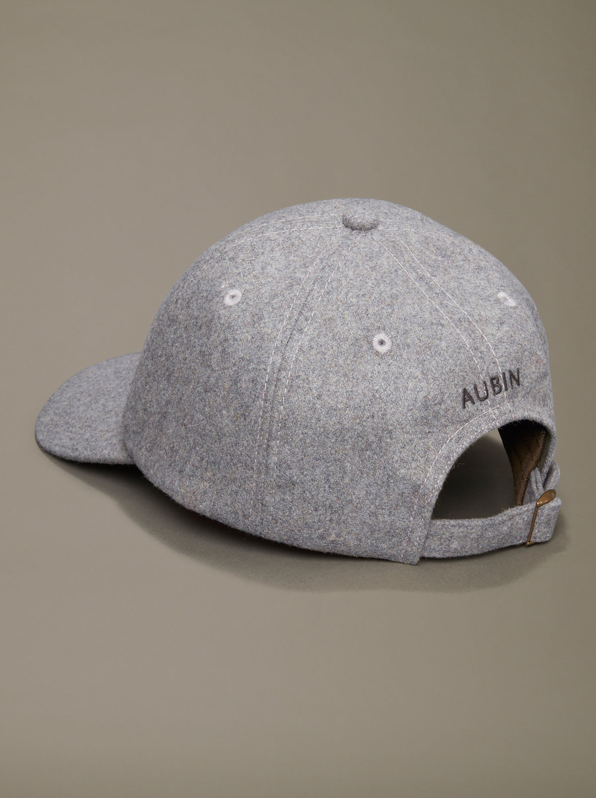 Aubin Grey Marl Bagby Flannel Cap | Hats