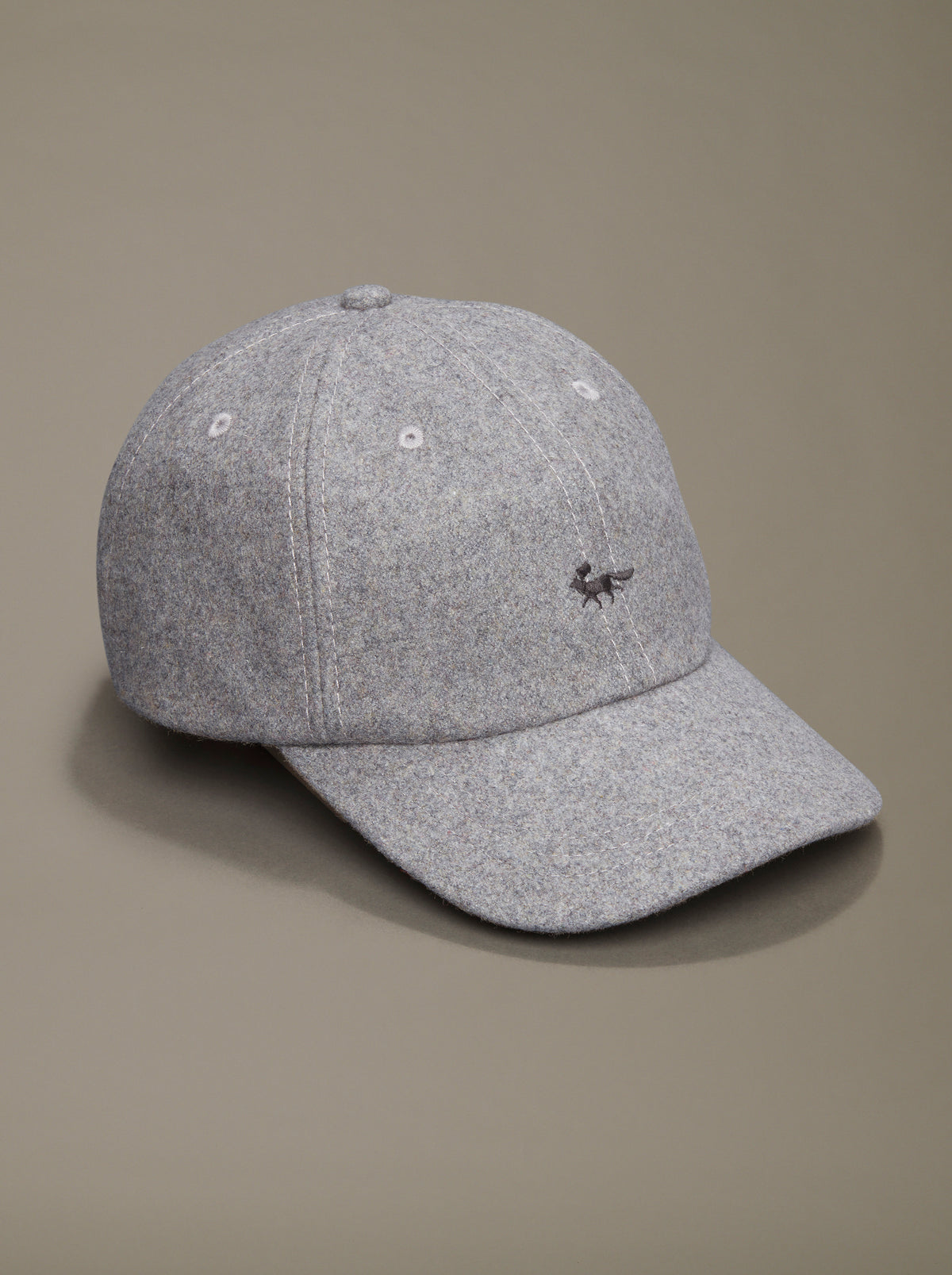 Aubin Grey Marl Bagby Flannel Cap | Hats