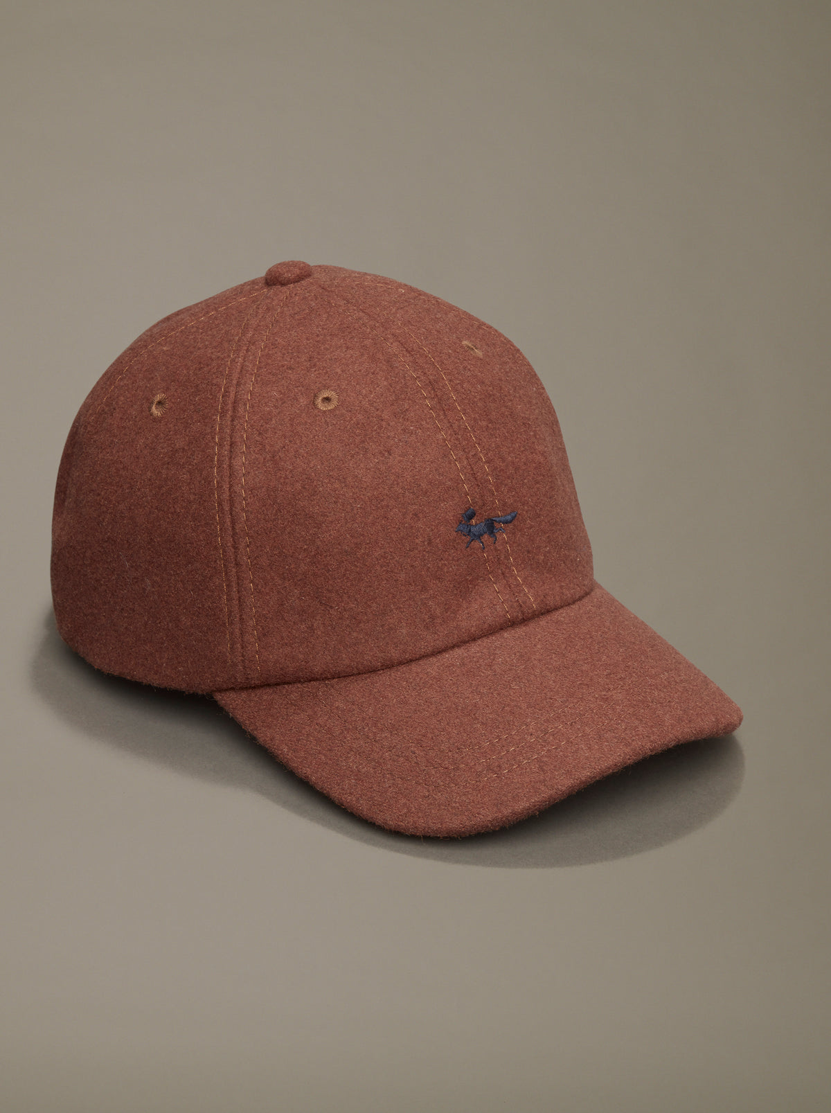 Aubin Dark Tan Bagby Flannel Cap | Hats