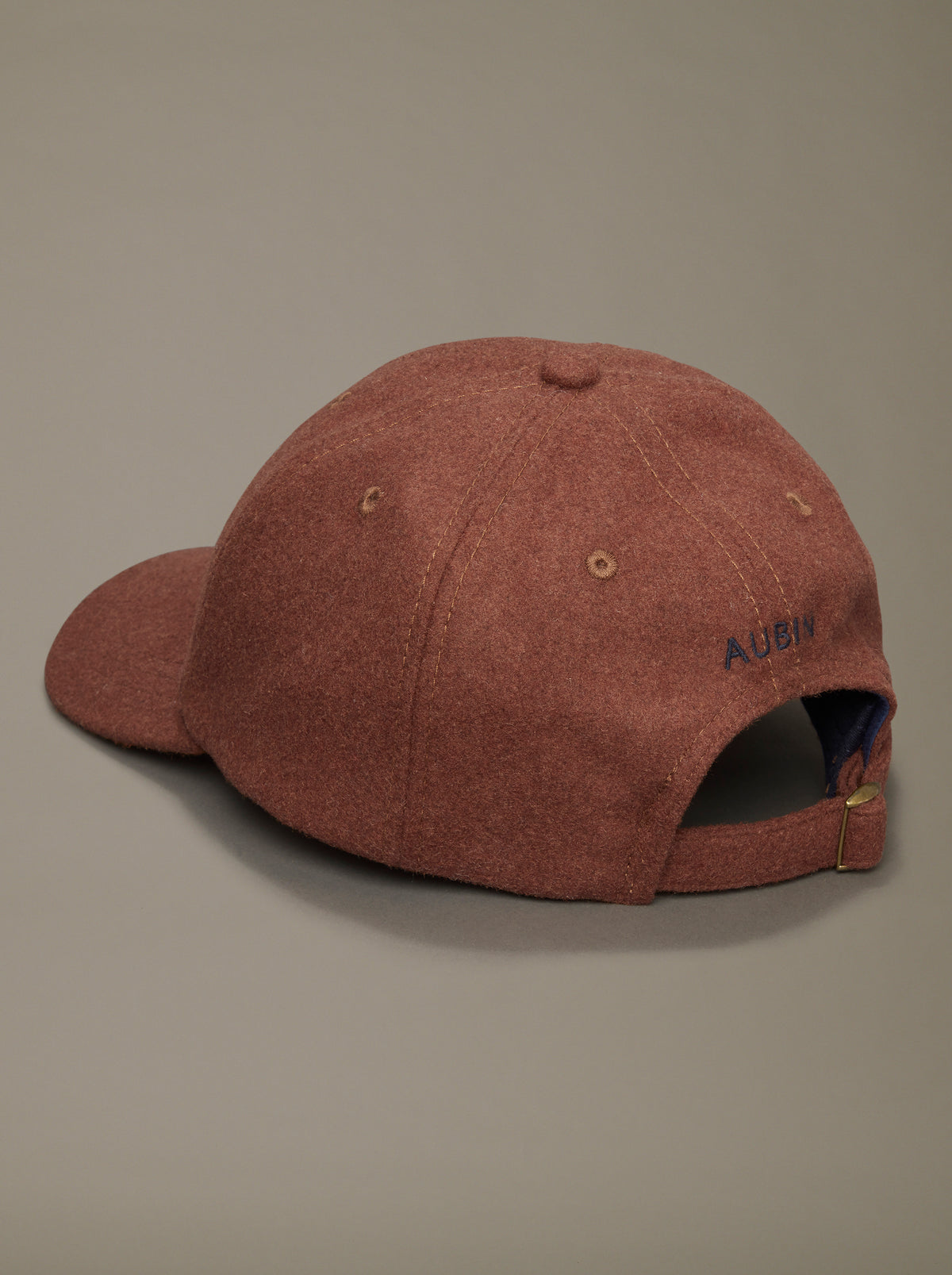 Aubin Dark Tan Bagby Flannel Cap | Hats