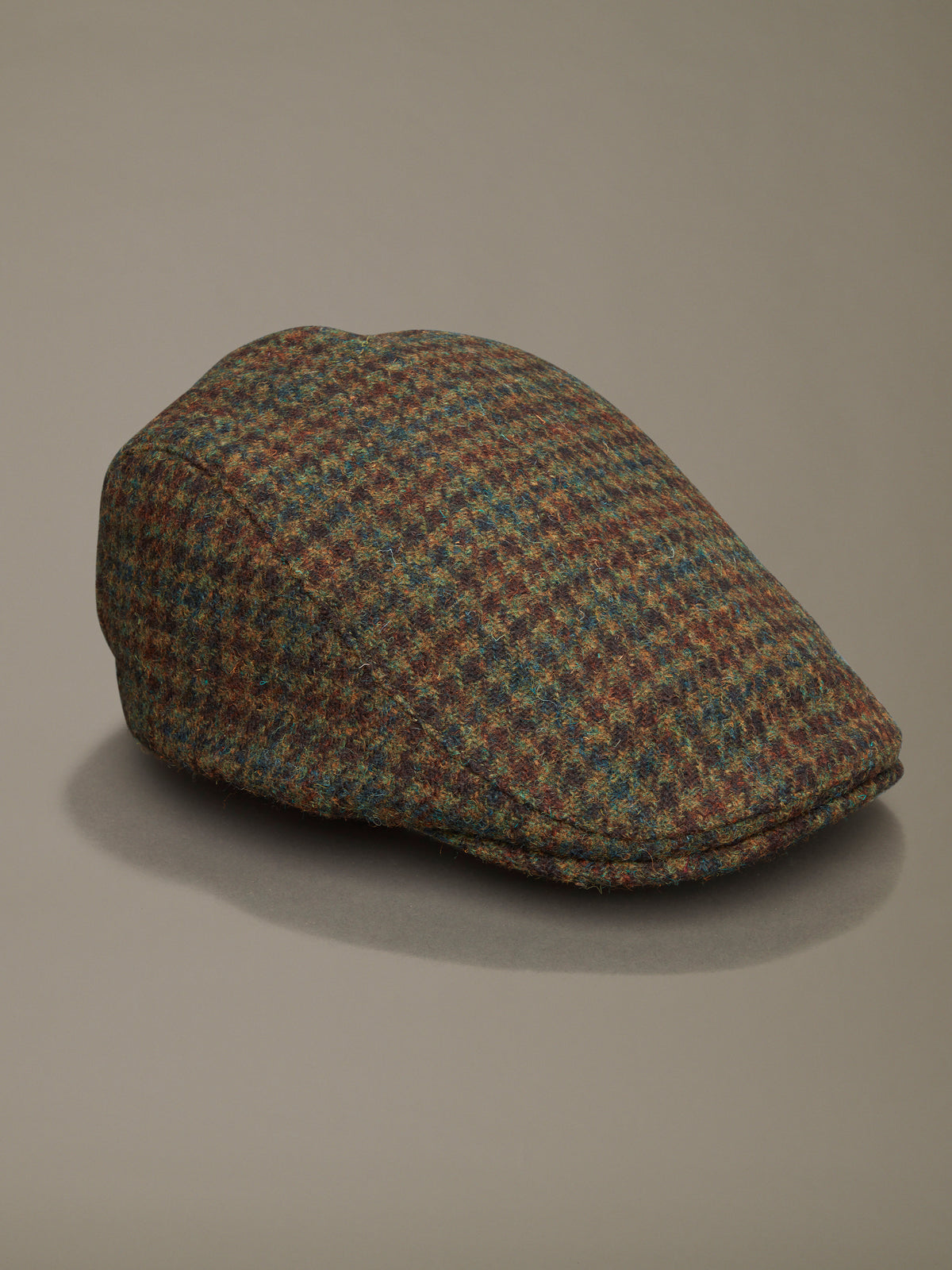 Aubin Mini Check Barmston Wool Flat Cap | Hats