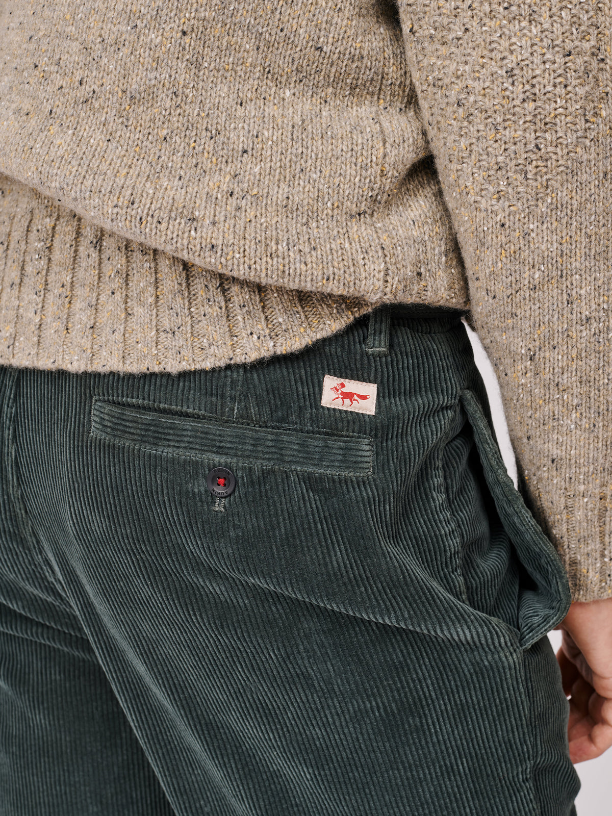 Aubin Khaki Barrowby Cord Trouser | Cord Trousers