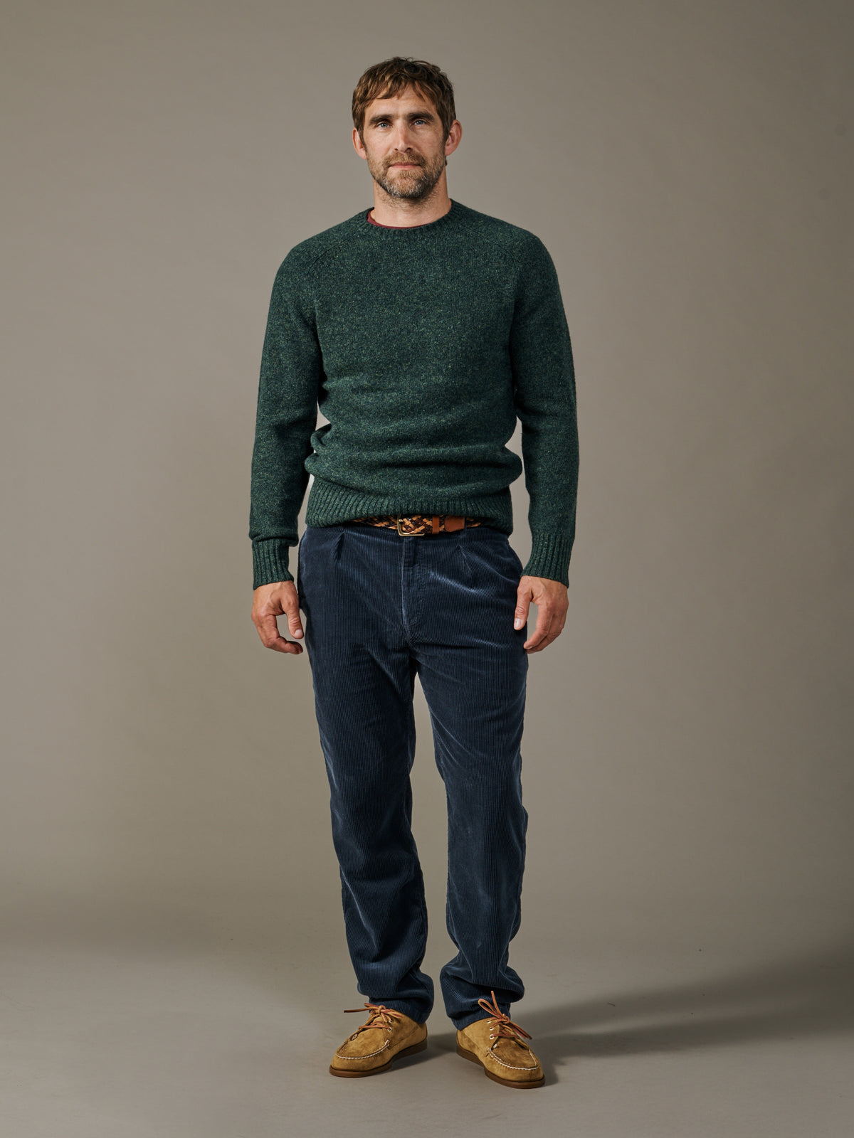 Aubin Navy Barrowby Cord Trouser | Cord Trousers