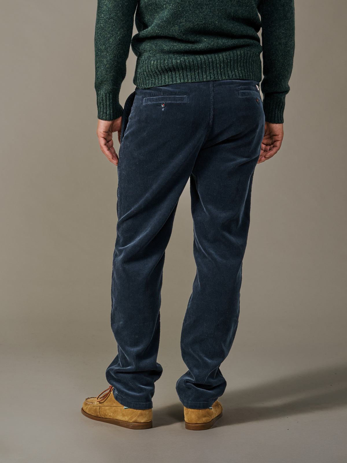Aubin Navy Barrowby Cord Trouser | Cord Trousers