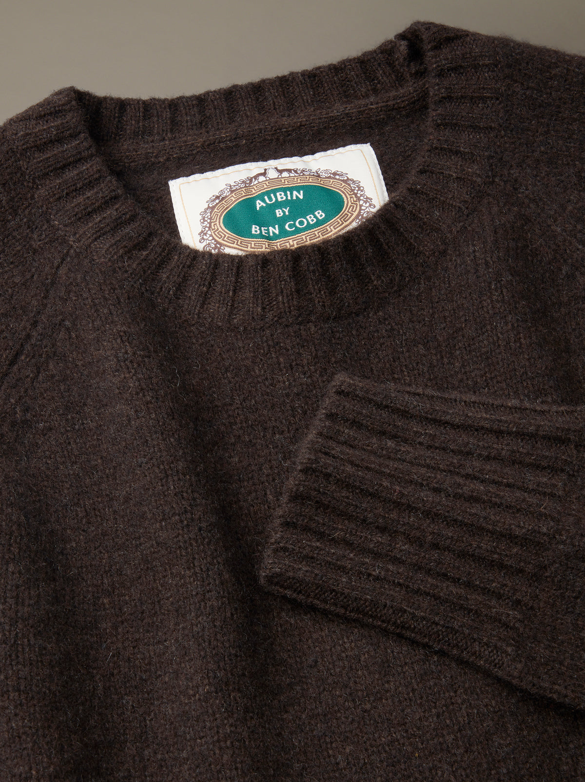 Aubin Chocolate Crew Neck Jumper | Crew Neck