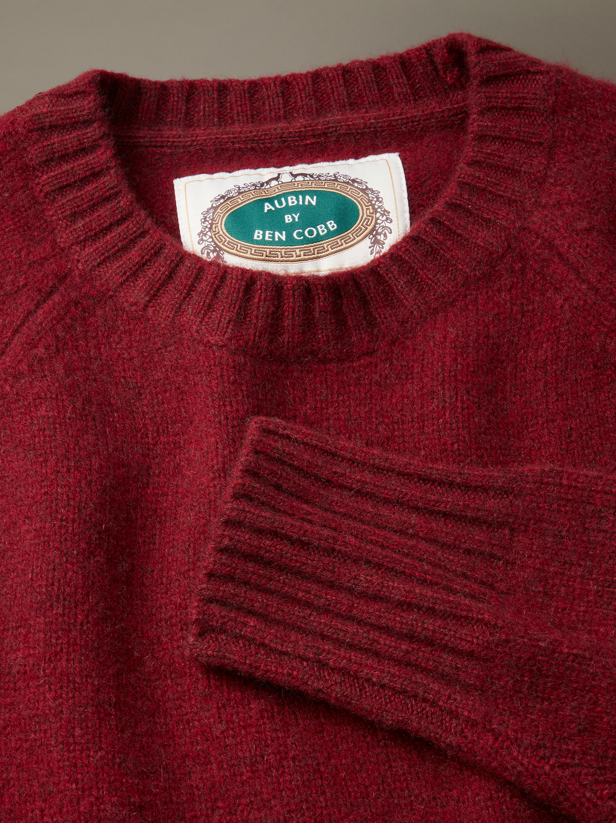 Aubin Claret Crew Neck Jumper | Crew Neck