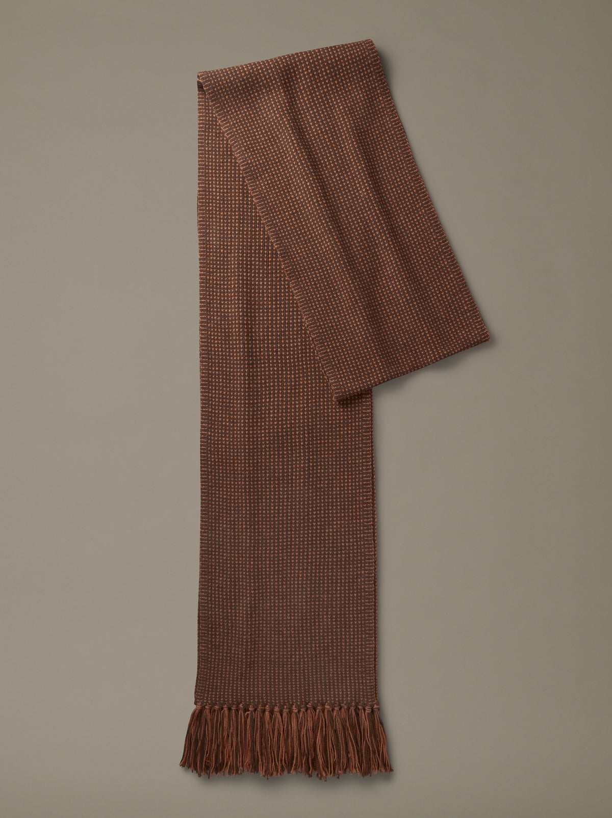 Aubin Chocolate Mix Long Textured Scarf | Scarf