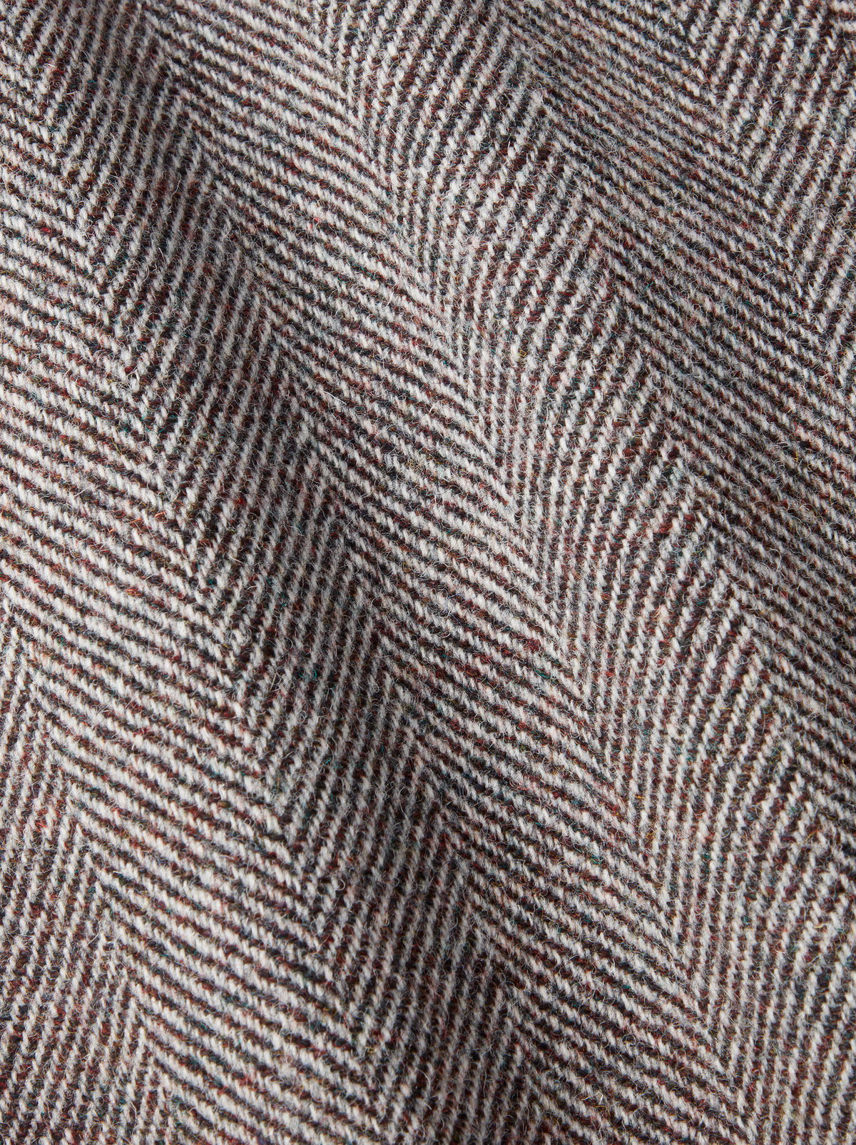 Aubin Herringbone Harris Tweed Wool Coat | Outerwear