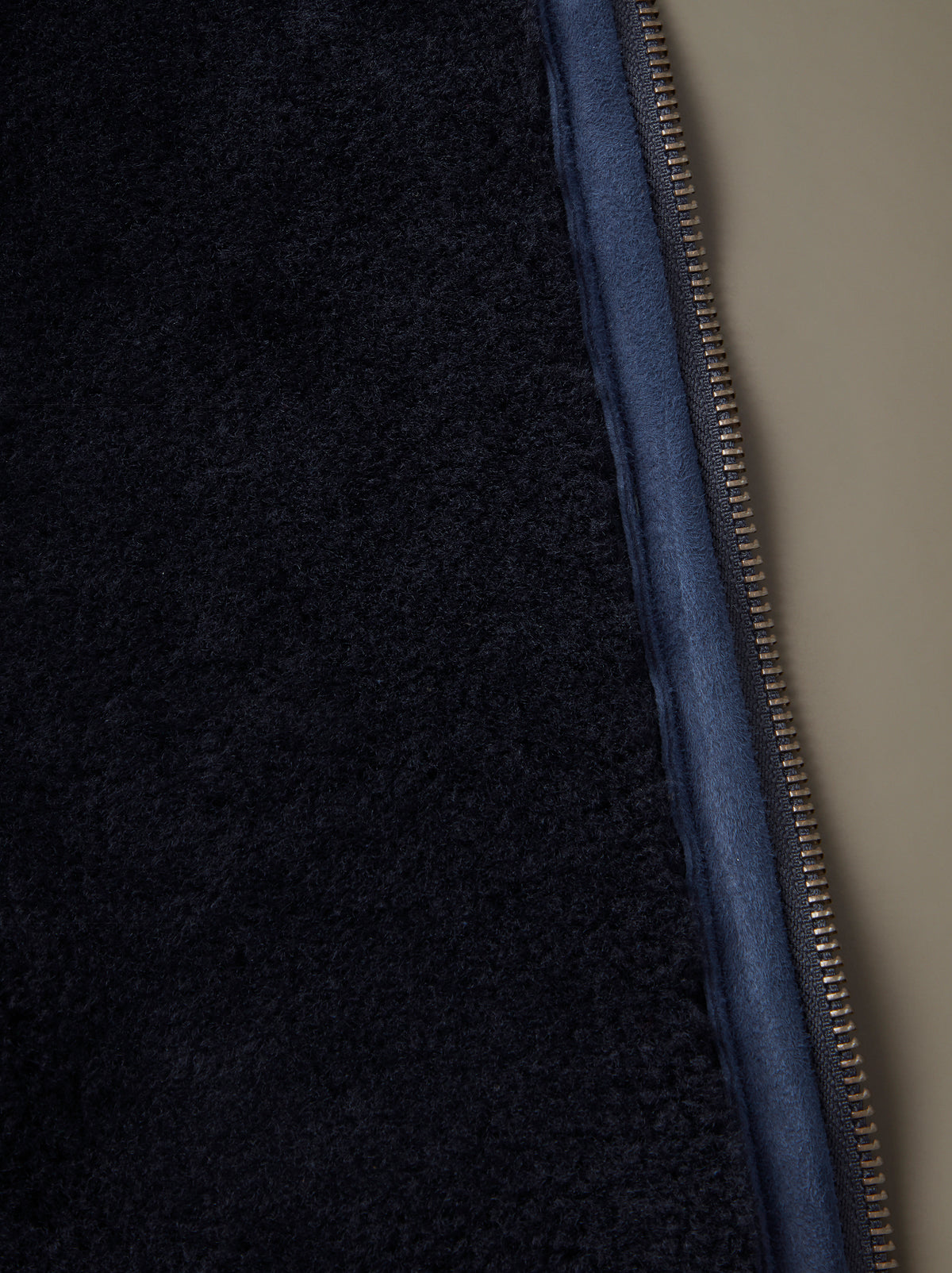 Aubin Navy Sheepskin Bomber Jacket | Jacket