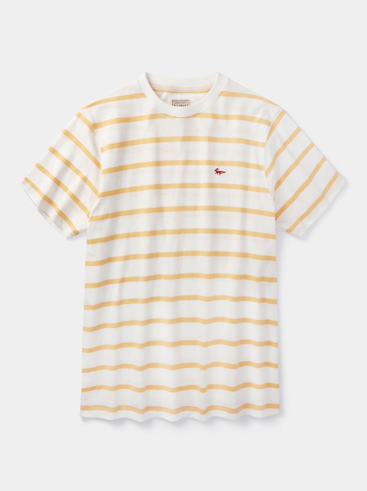 Aubin Yolk Stripe Berkeley Slub T-Shirt | Striped Tee