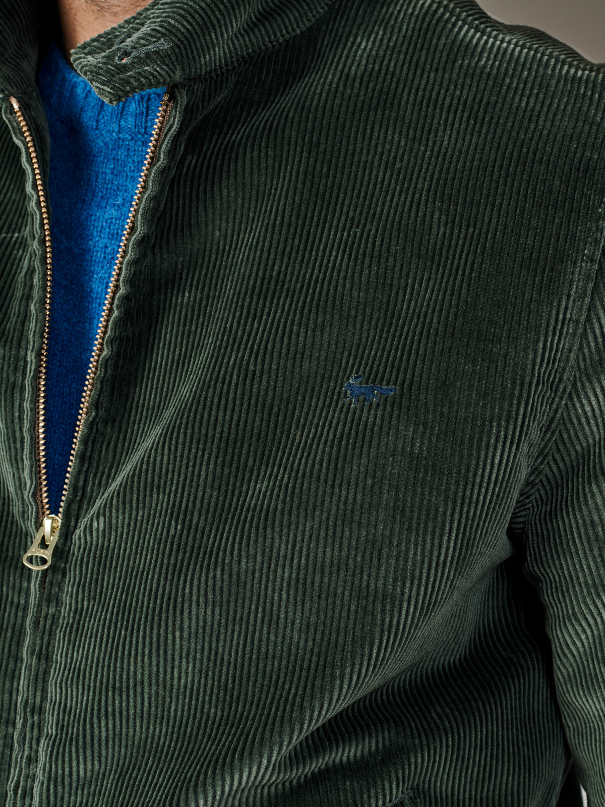 Aubin Khaki Bolsover Corduroy Harrington | Harrington