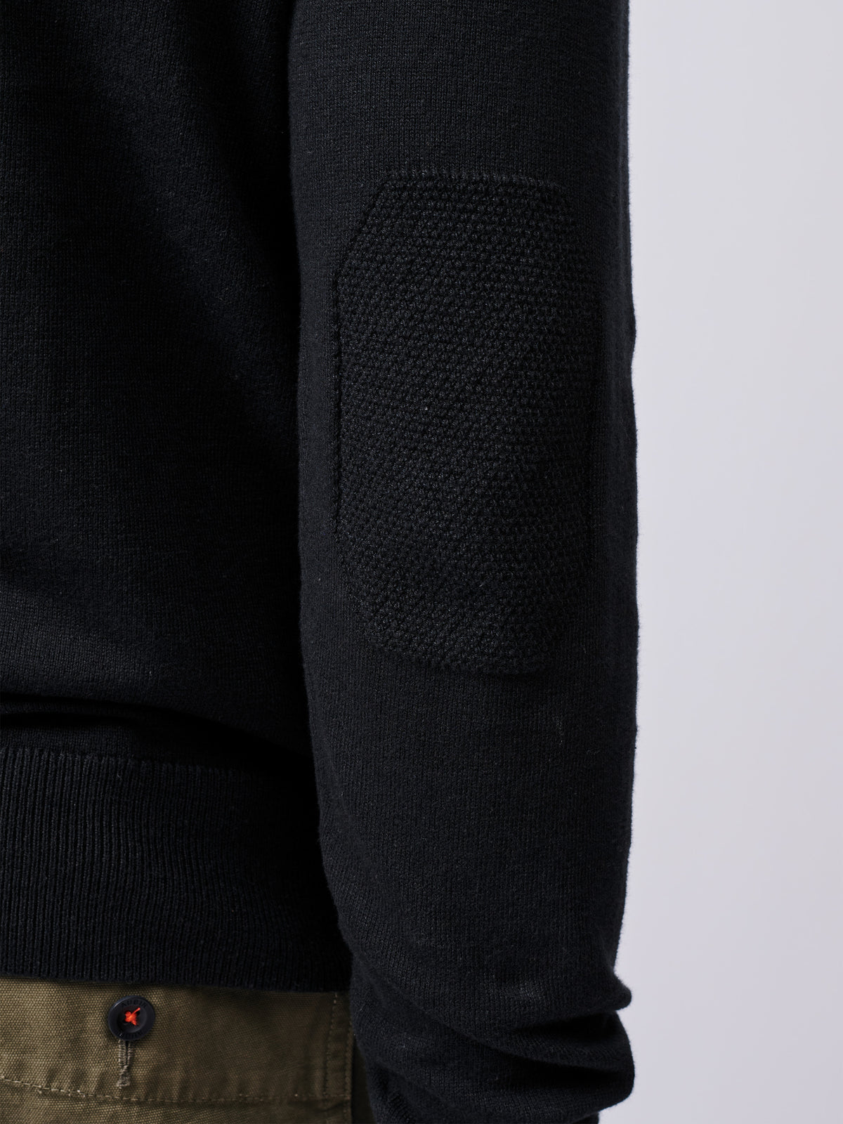 Aubin Black Bonby Cotton Zip Neck | Zip Neck