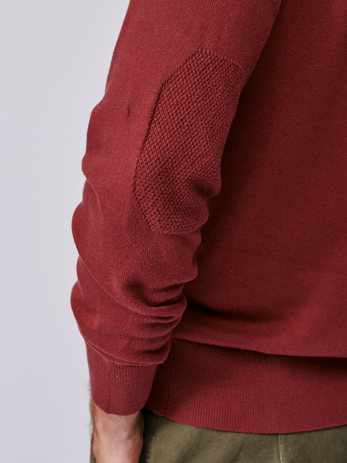 Aubin Rust Bonby Cotton Zip Neck | Zip Neck