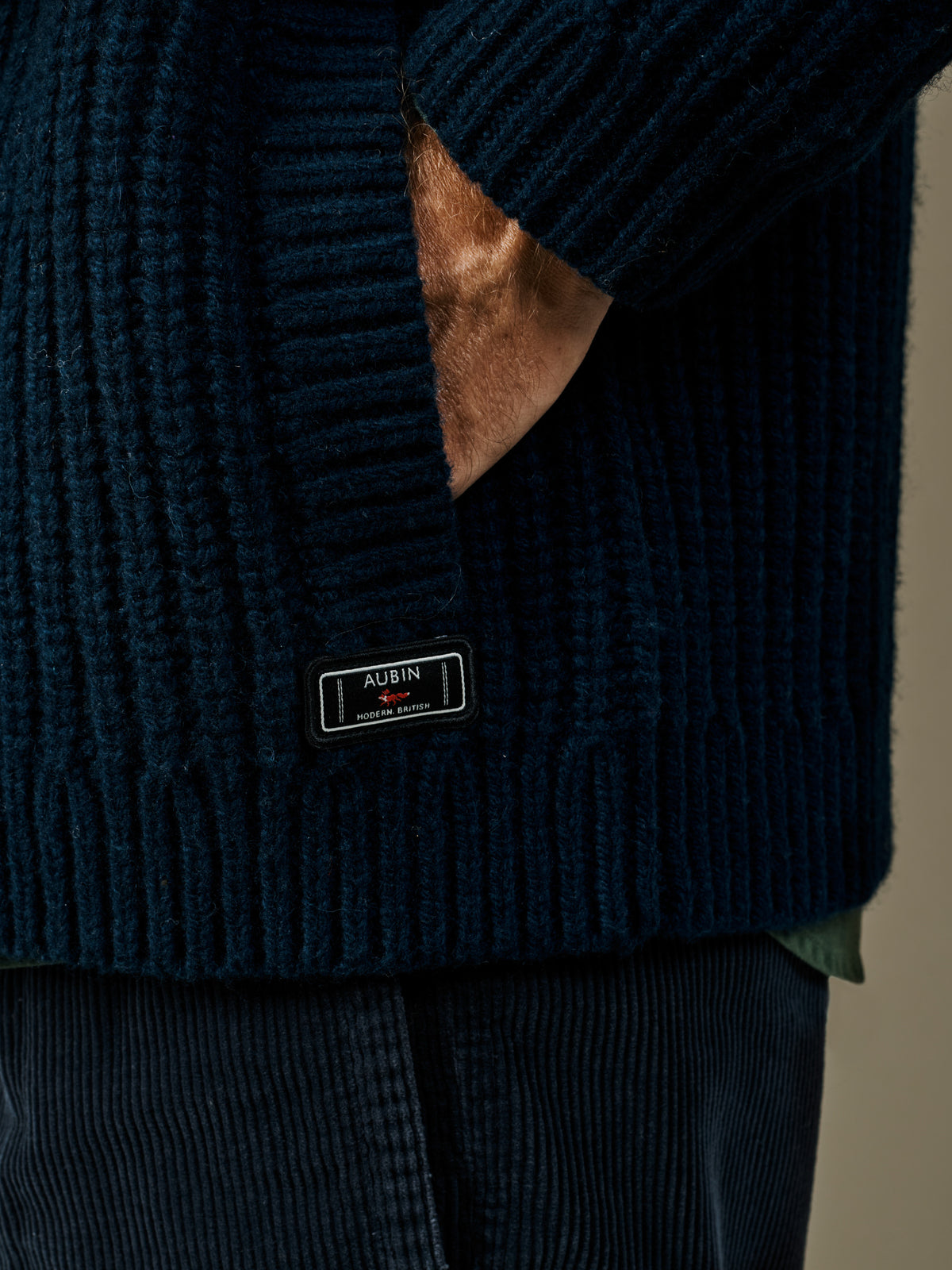 Aubin Navy Boyds Button Through Cardigan | Cardigan