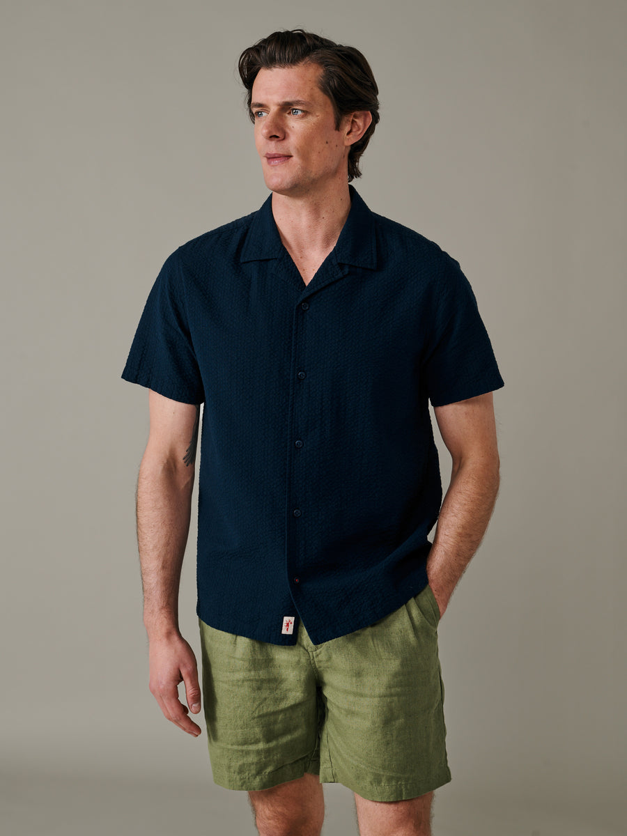 Brambling Seersucker Short Sleeved Shirt