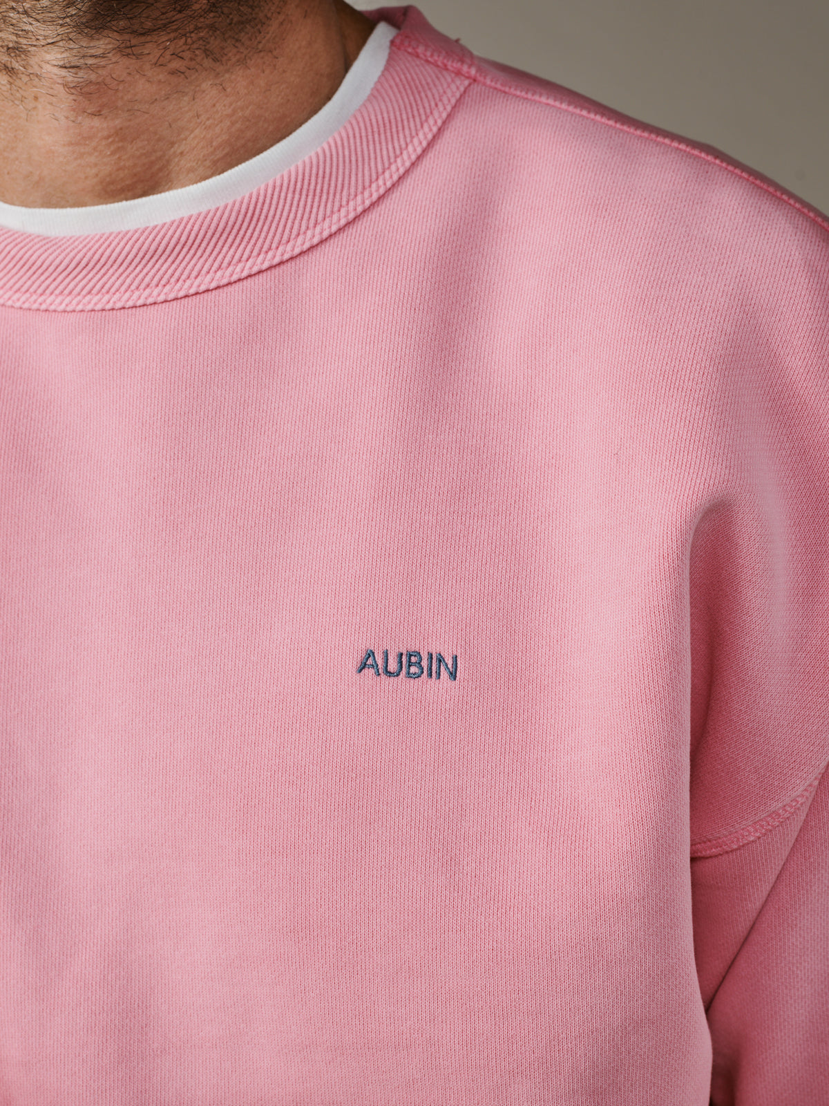 Aubin Peony Pink Brandon Crew Neck Sweat | Crew Neck