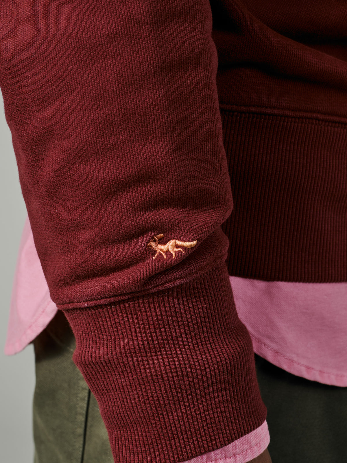Aubin Oxblood Brandon Crew Neck Sweat | Crew Neck