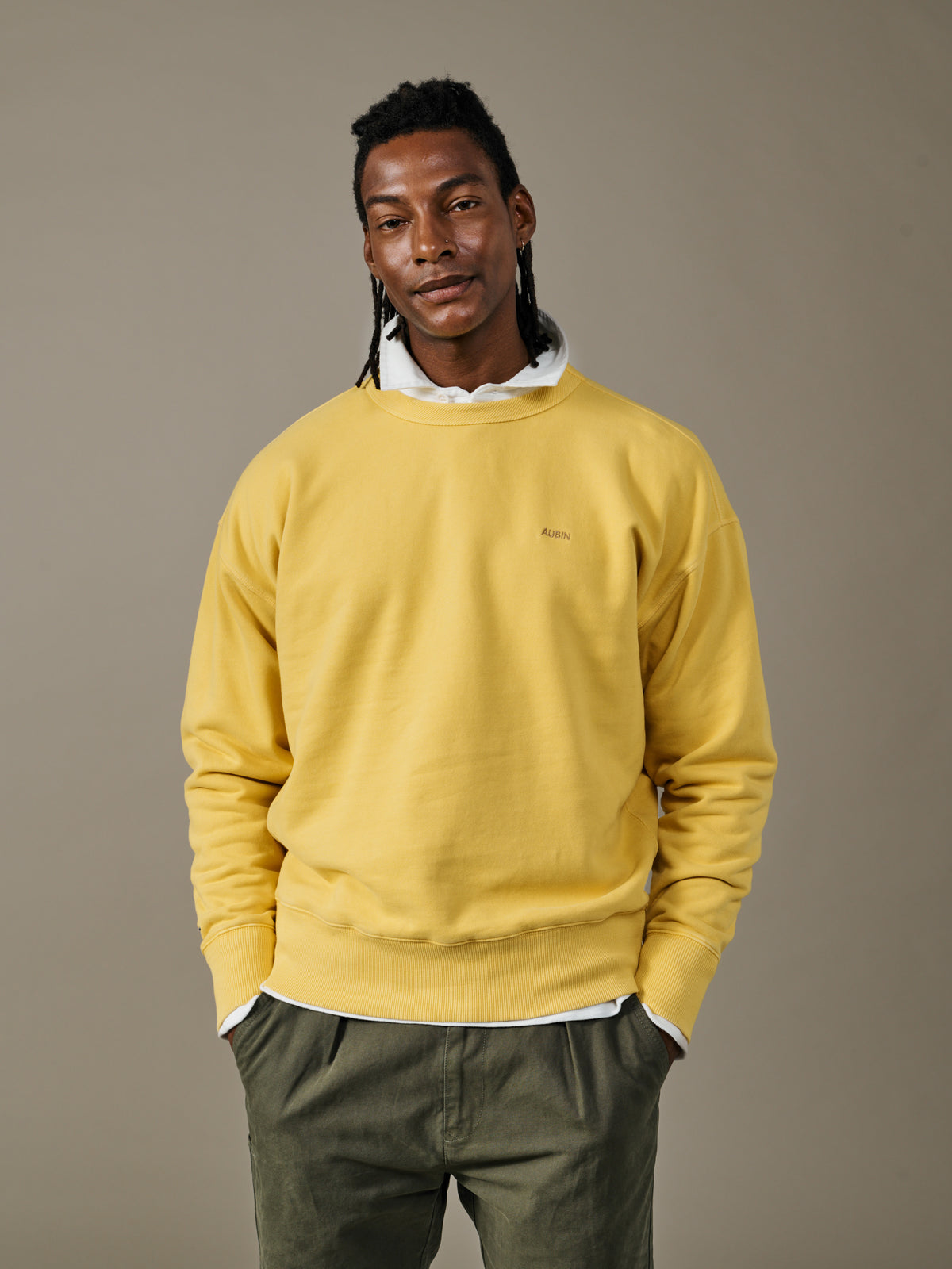 Aubin Turmeric Brandon Crew Neck Sweat | Crew Neck