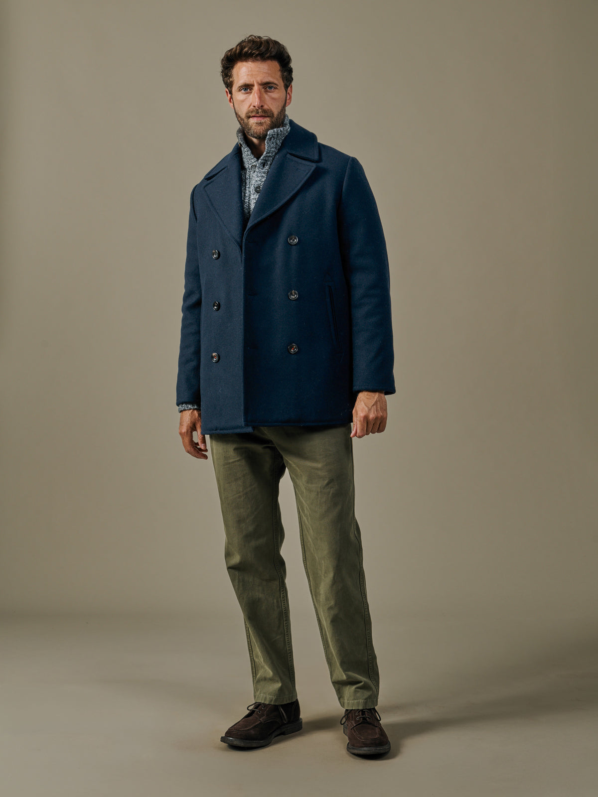 Aubin Navy Bridges Peacoat | Peacoat