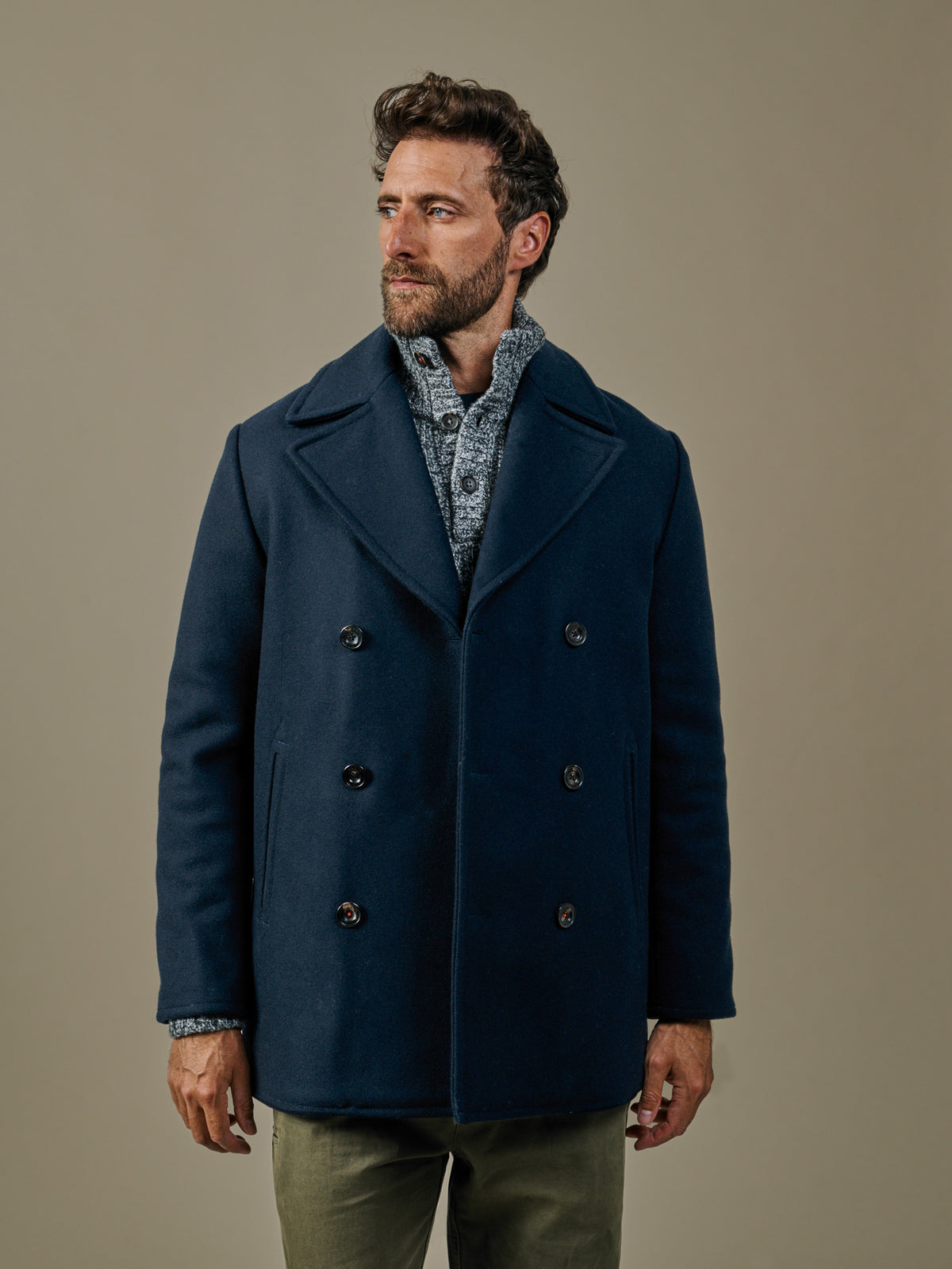 Aubin Navy Bridges Peacoat | Peacoat