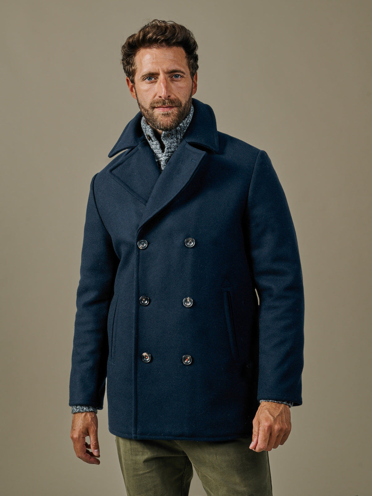 Aubin Navy Bridges Peacoat | Peacoat