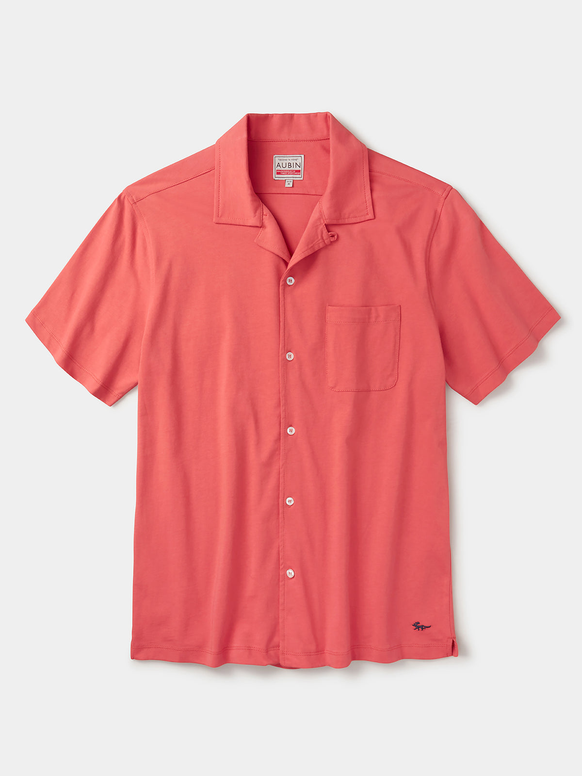 Aubin Coral Aldwin Jersey Shirt | Short Sleeve Shirt