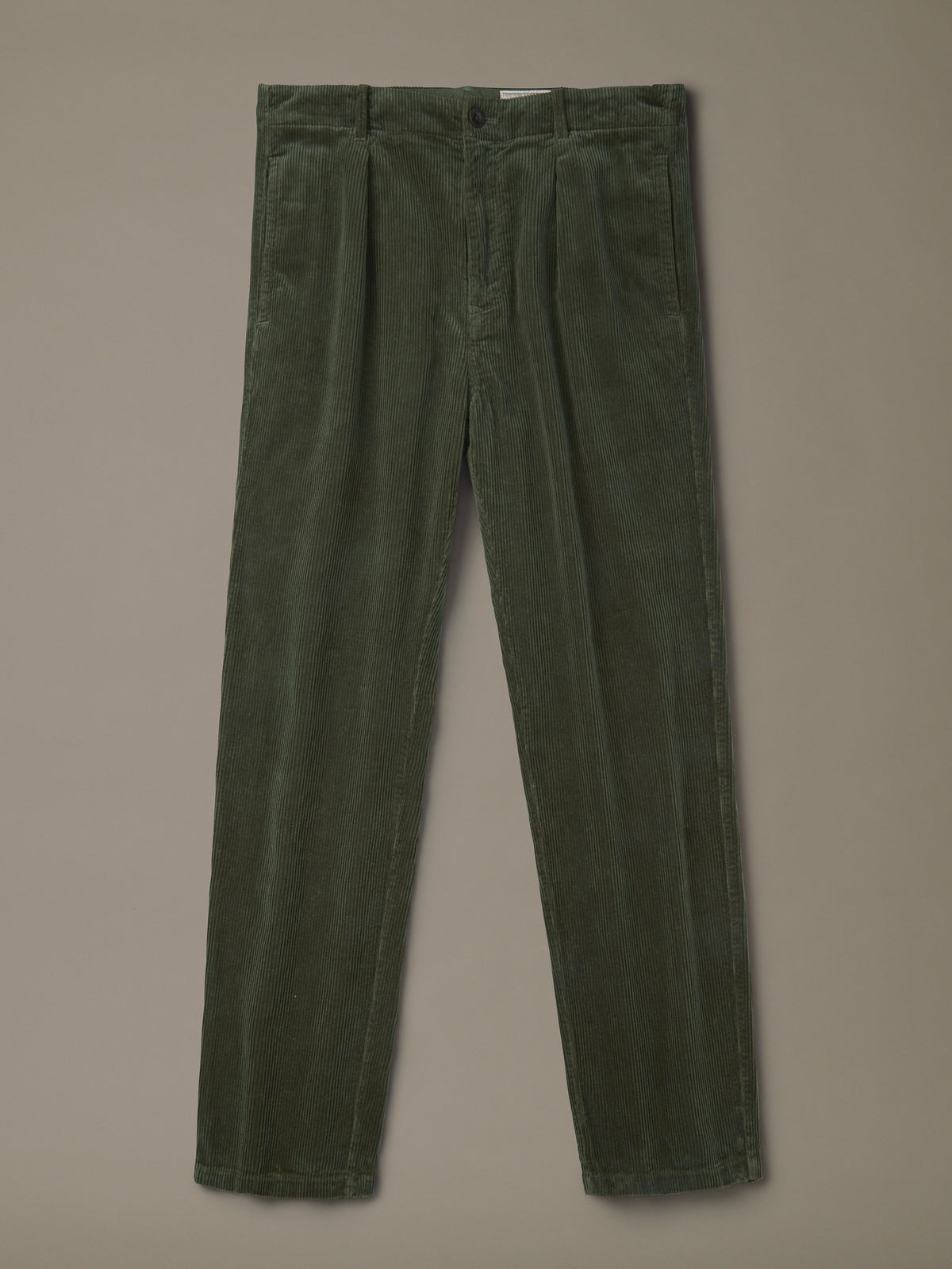 Aubin Dark Khaki Barrowby Cord Trouser | Trousers