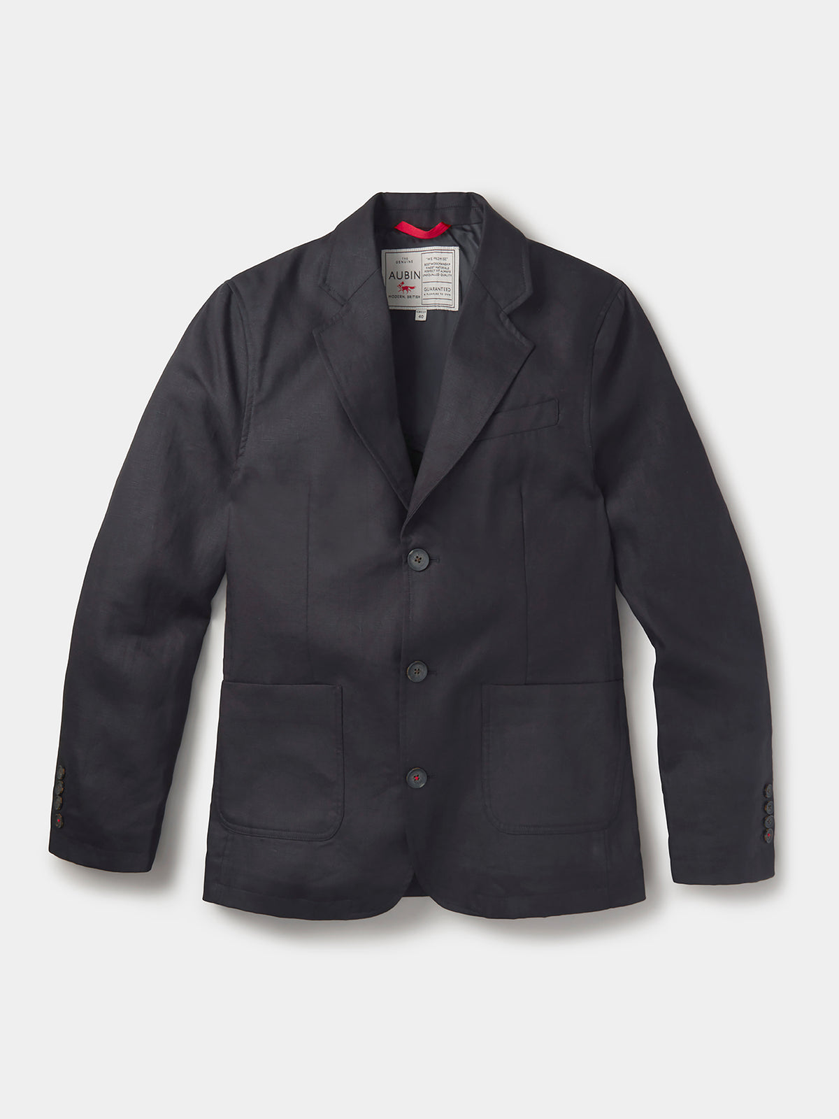 Aubin Black Belvedere Relaxed Linen Jacket | Linen Jacket