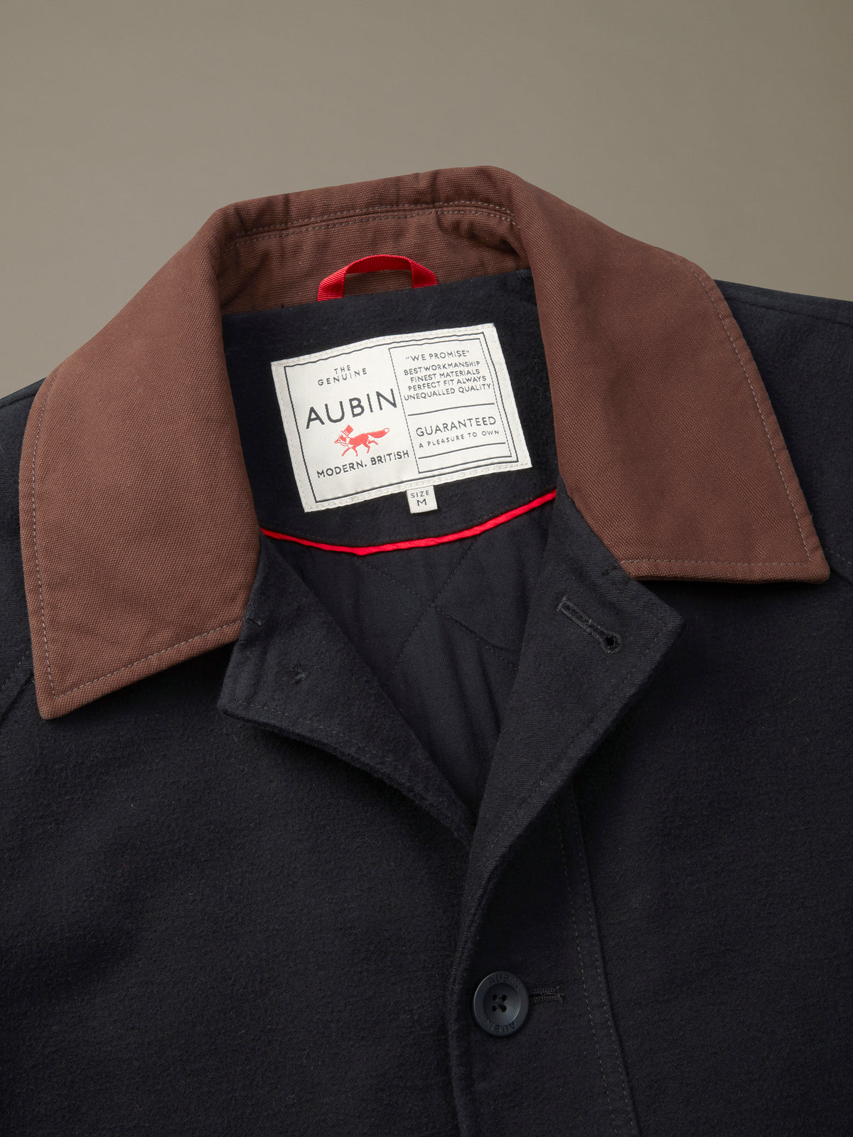 Aubin Washed Black Bennett Moleskin Jacket | Cotton Jacket