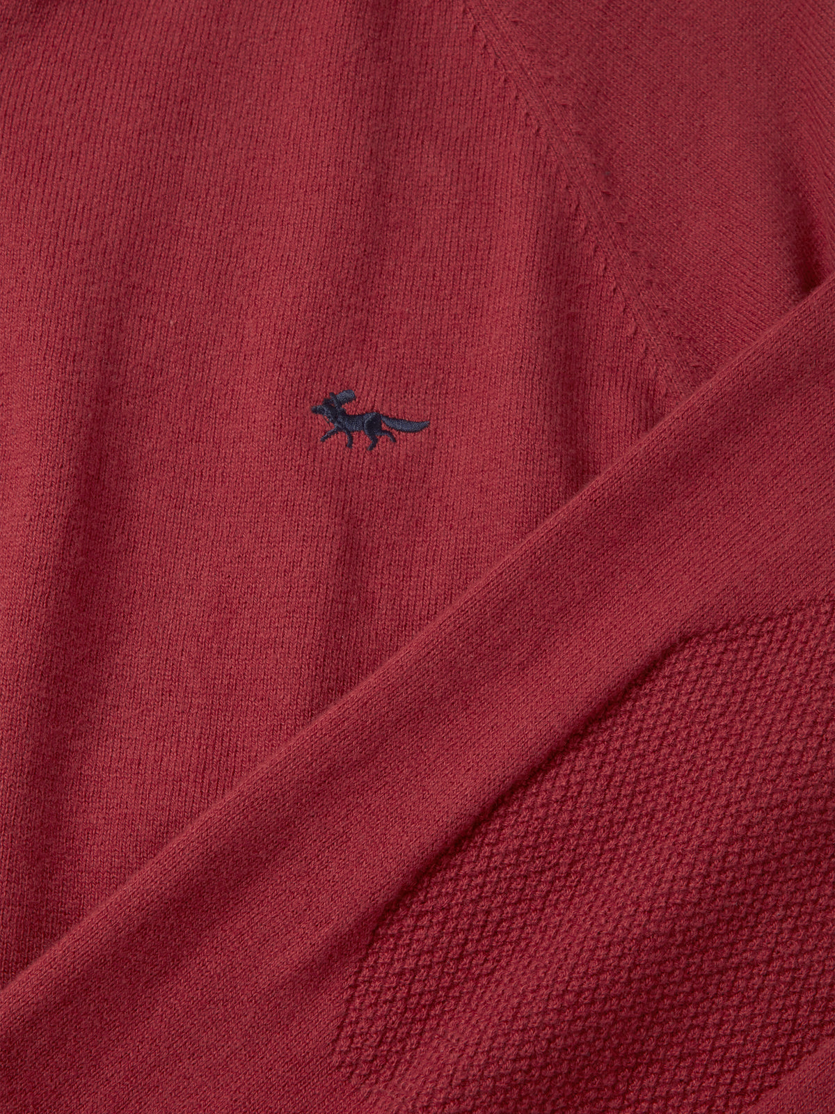 Aubin Rust Bonby Cotton Zip Neck | Zip Neck