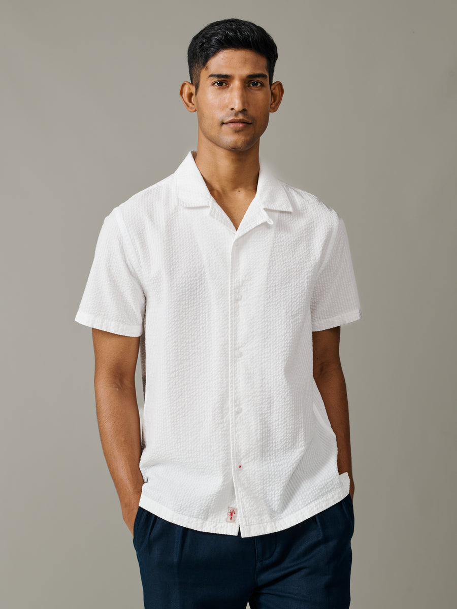 Brambling Seersucker Short Sleeved Shirt