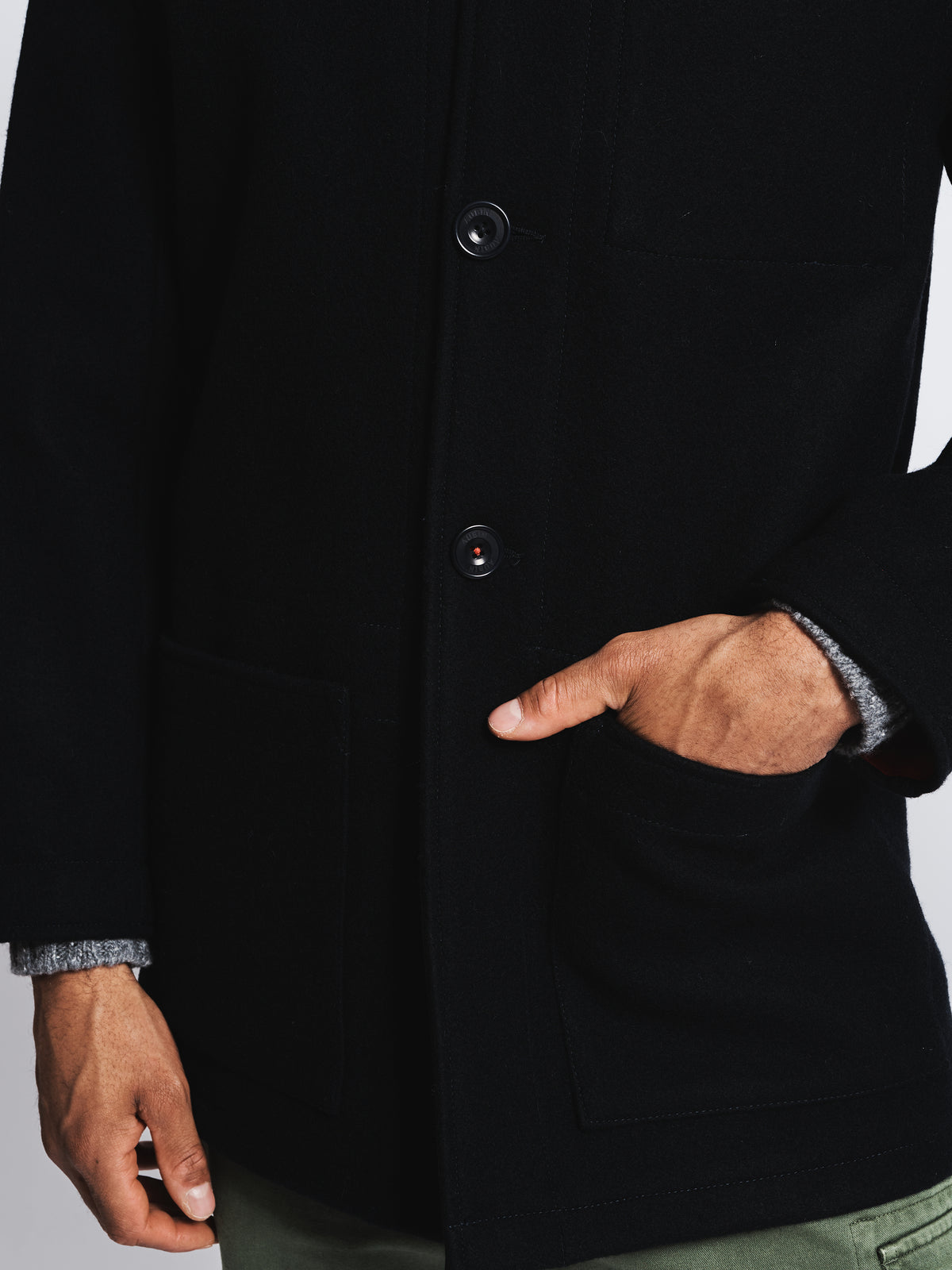 Aubin Navy Brumby Jacket | Wool Jacket