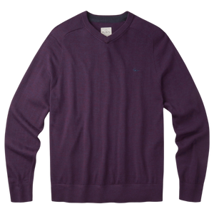 Burnham Extra Fine Merino V-Neck Jumper