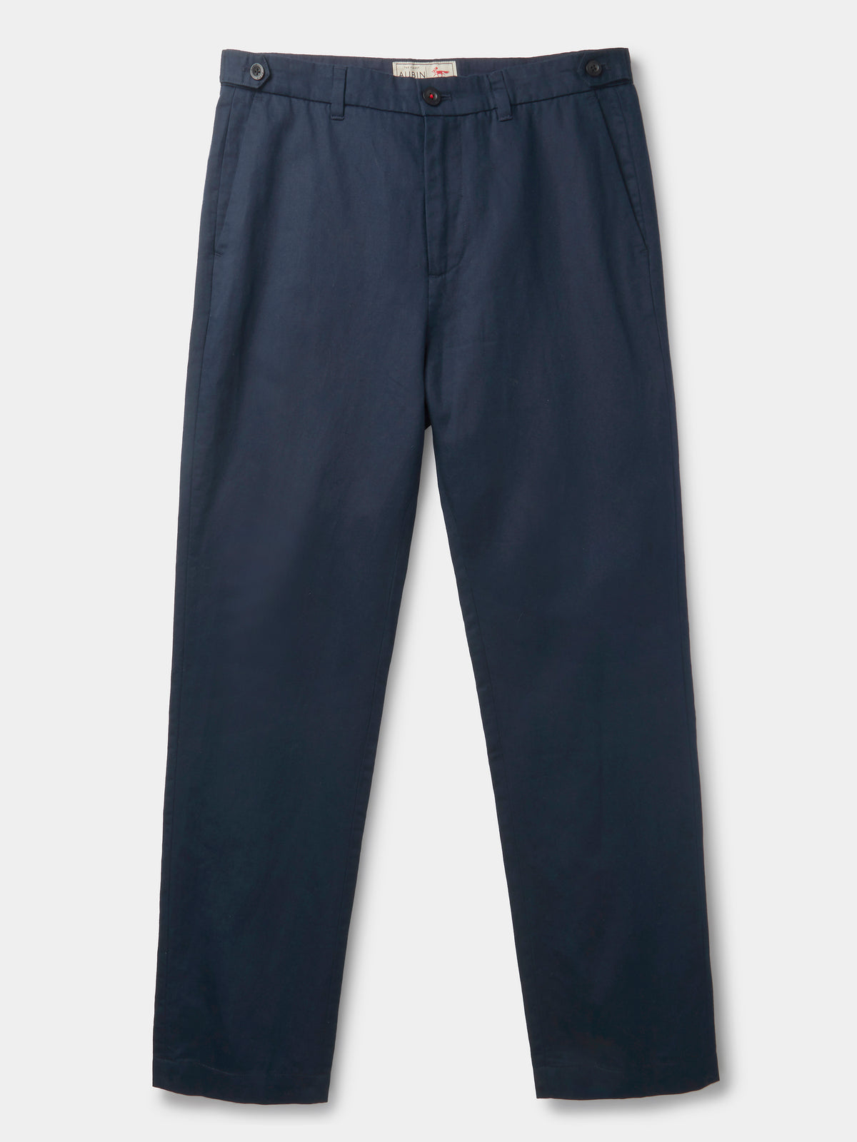 Aubin Navy Pasmore Straight Leg Trouser | Linen Trousers
