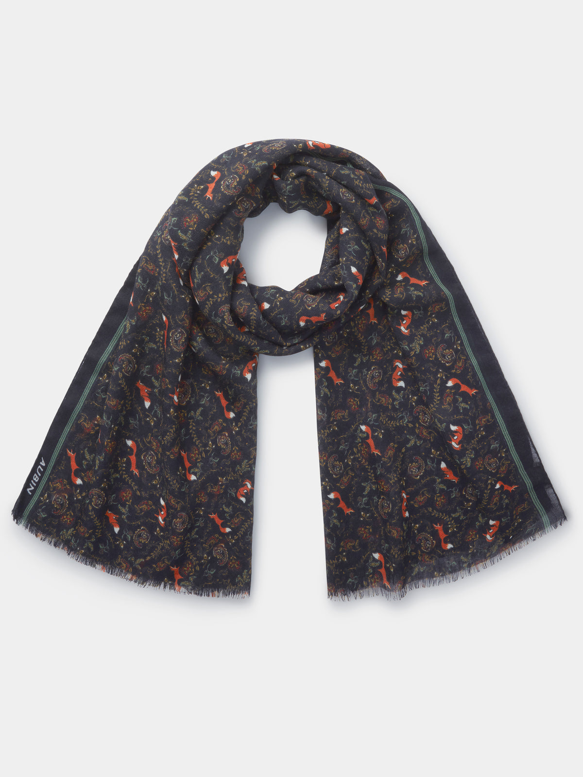 Aubin Multi Fox Caversham Printed Scarf | Scarf