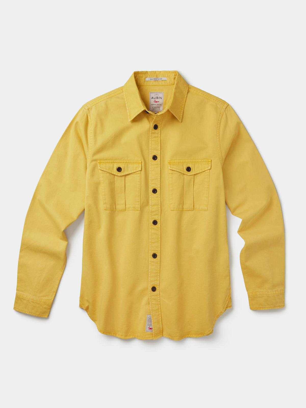 Aubin Turmeric Cole Twill Overshirt | Overshirt