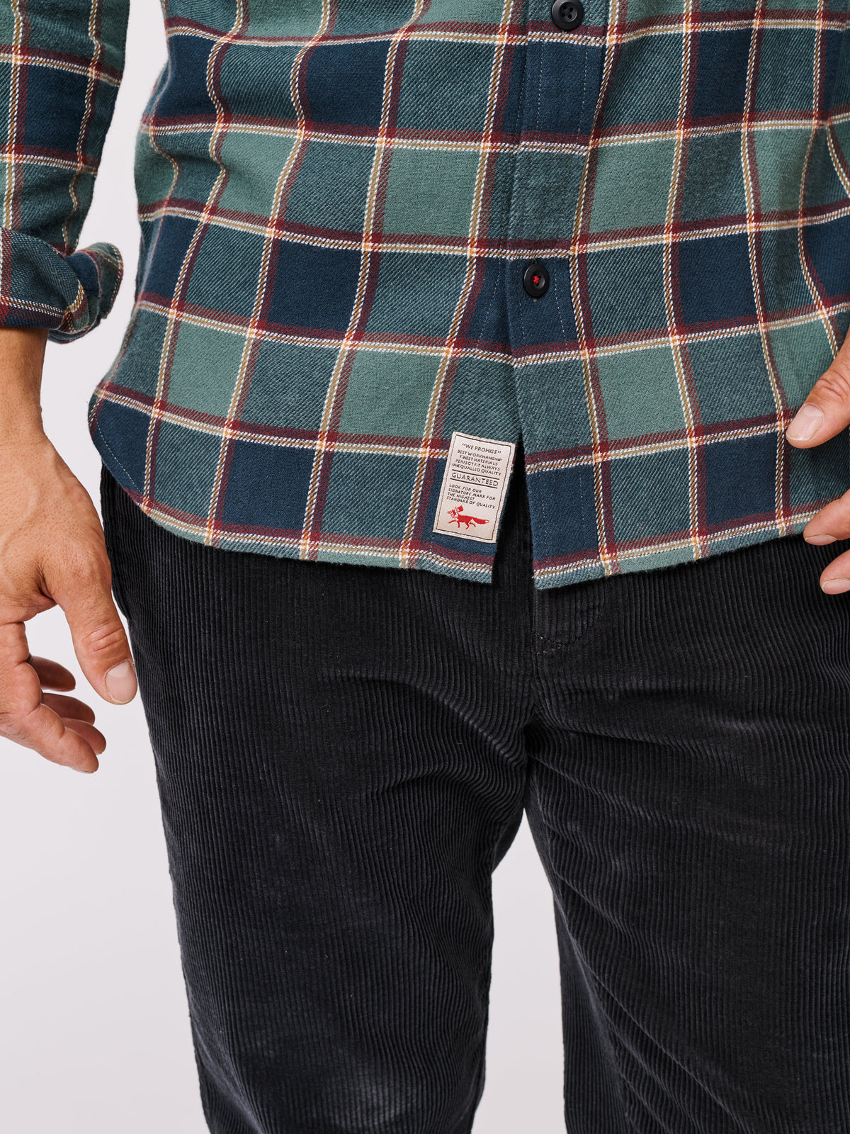 Aubin Dark Green Check Crowle Shirt | Checked Shirt